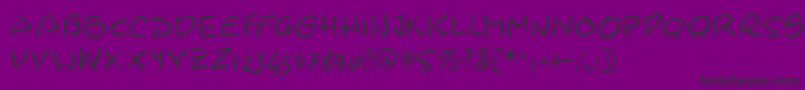 Adastra Font – Black Fonts on Purple Background