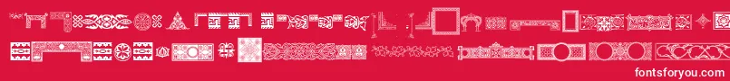 Pfornmtreasures3Regular Font – White Fonts on Red Background