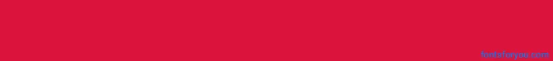 フォントHomeBold – 赤い背景に青い文字