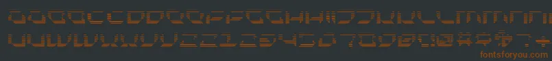 PluranonFade-fontti – ruskeat fontit mustalla taustalla