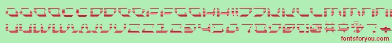 PluranonFade Font – Red Fonts on Green Background