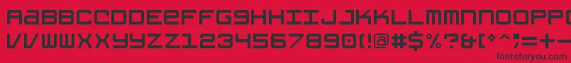 GrishenkoOpiyatNbp Font – Black Fonts on Red Background