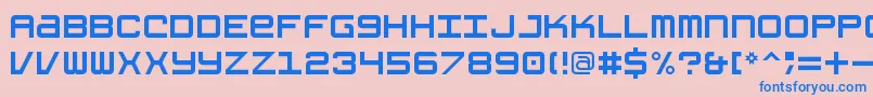 GrishenkoOpiyatNbp Font – Blue Fonts on Pink Background