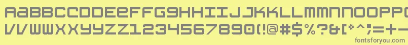 GrishenkoOpiyatNbp Font – Gray Fonts on Yellow Background