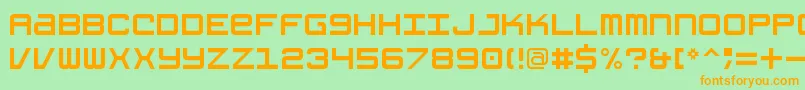 GrishenkoOpiyatNbp Font – Orange Fonts on Green Background