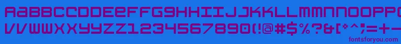 GrishenkoOpiyatNbp Font – Purple Fonts on Blue Background