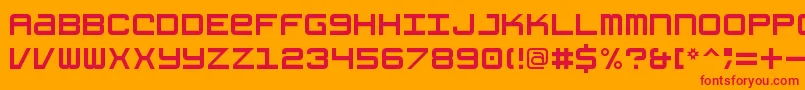 GrishenkoOpiyatNbp Font – Red Fonts on Orange Background