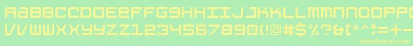 GrishenkoOpiyatNbp Font – Yellow Fonts on Green Background