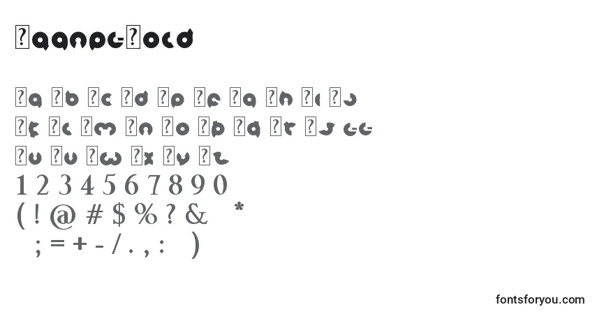 Fuente MagnetBold - alfabeto, números, caracteres especiales