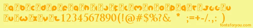 En savoir plus sur la police MagnetBold Police MagnetBold – polices orange sur fond jaune