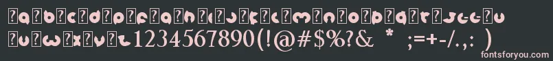 フォントMagnetBold – 黒い背景にピンクのフォント