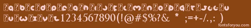 Подробнее о шрифте MagnetBold Шрифт MagnetBold – розовые шрифты на коричневом фоне