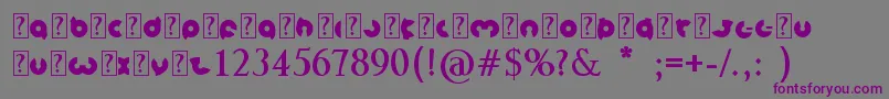More about MagnetBold Font MagnetBold Font – Purple Fonts on Gray Background