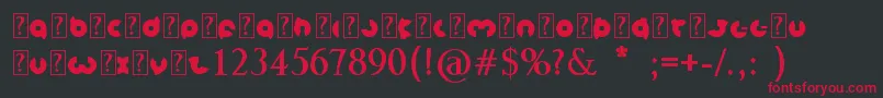 MagnetBold Font – Red Fonts on Black Background