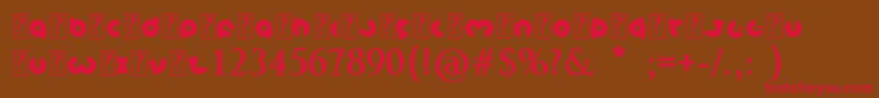 MagnetBold Font – Red Fonts on Brown Background