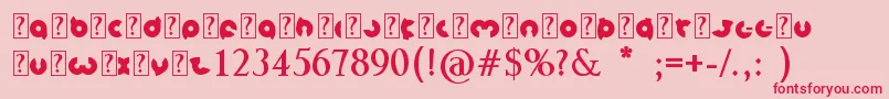 MagnetBold Font – Red Fonts on Pink Background