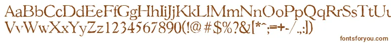 GascogneantiqueLightRegular Font – Brown Fonts on White Background