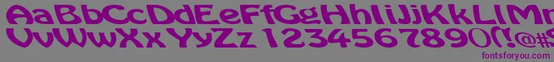 Microdot Font – Purple Fonts on Gray Background