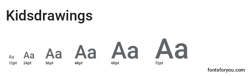 Kidsdrawings Font Sizes