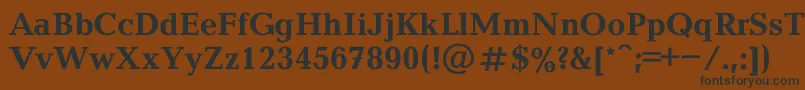 Baltica0-fontti – mustat fontit ruskealla taustalla
