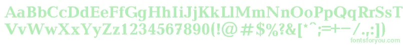 Baltica0 Font – Green Fonts on White Background