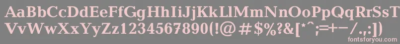 Baltica0 Font – Pink Fonts on Gray Background