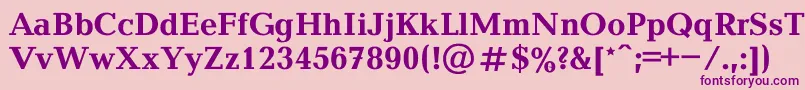 Baltica0 Font – Purple Fonts on Pink Background