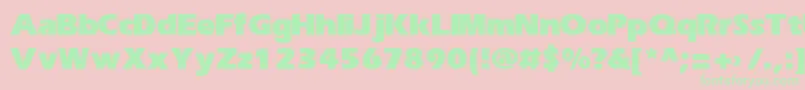 Erika ffy Font – Green Fonts on Pink Background