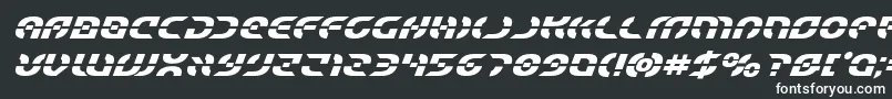 Шрифт Starfighterboldital – белые шрифты