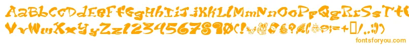 Weitere Informationen zur Purptp-Schriftart Purptp-Schriftart – Orangefarbene Schriften