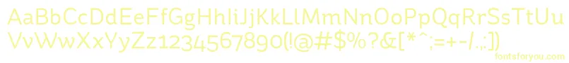 StrydeRegular-fontti – keltaiset fontit