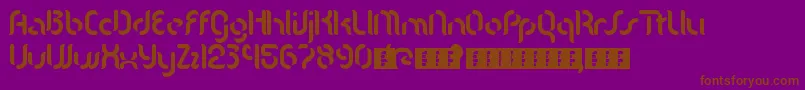 Mgla Font – Brown Fonts on Purple Background