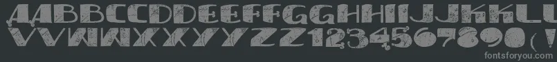 Vtkssyndicate Font – Gray Fonts on Black Background