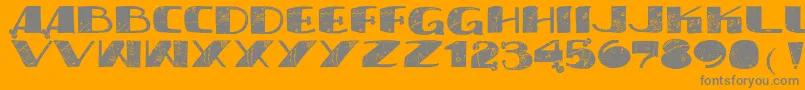 Vtkssyndicate Font – Gray Fonts on Orange Background