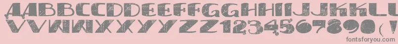 Vtkssyndicate Font – Gray Fonts on Pink Background