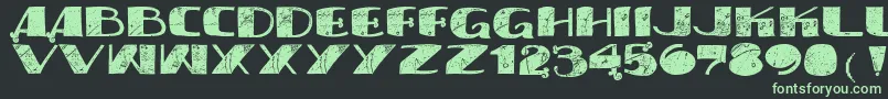 Vtkssyndicate Font – Green Fonts on Black Background