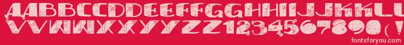 Vtkssyndicate Font – Pink Fonts on Red Background