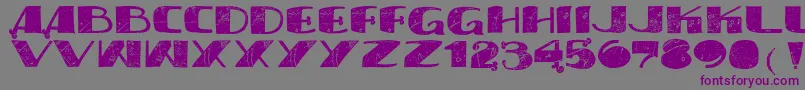 Vtkssyndicate Font – Purple Fonts on Gray Background