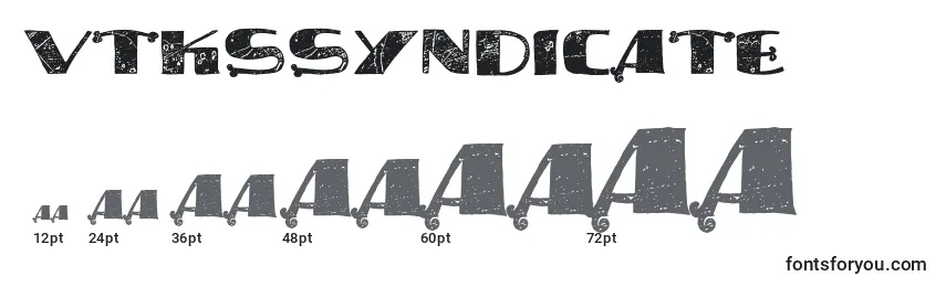 Размеры шрифта Vtkssyndicate