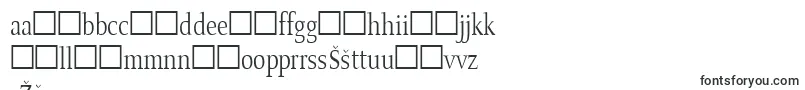 OldstylecondensedRegular-Schriftart – lettische Schriften