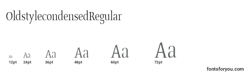 OldstylecondensedRegular Font Sizes
