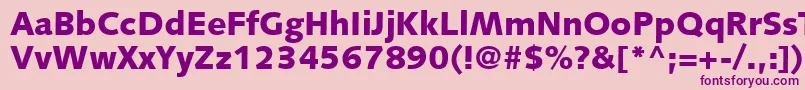 FacileBlackSsiExtraBold Font – Purple Fonts on Pink Background