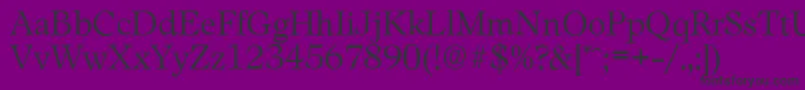 LeamingtonserialLightRegular Font – Black Fonts on Purple Background