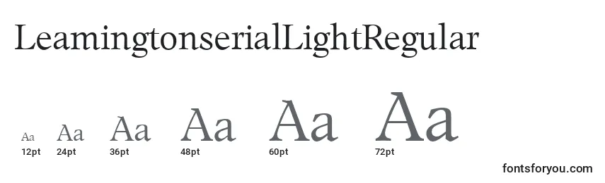 LeamingtonserialLightRegular Font Sizes