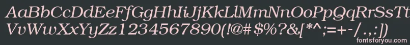 Bkm46C Font – Pink Fonts on Black Background