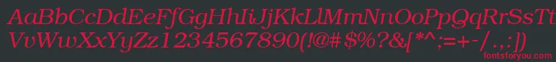 Bkm46C Font – Red Fonts on Black Background