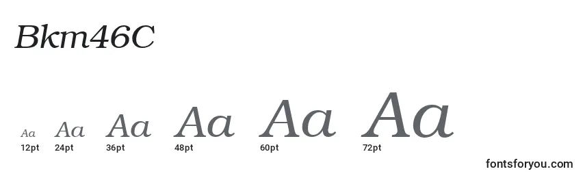 Bkm46C Font Sizes
