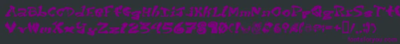 Purptete Font – Purple Fonts on Black Background