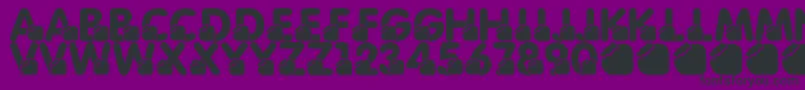 LmsMomsBirthdayTreat Font – Black Fonts on Purple Background