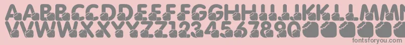 LmsMomsBirthdayTreat Font – Gray Fonts on Pink Background
